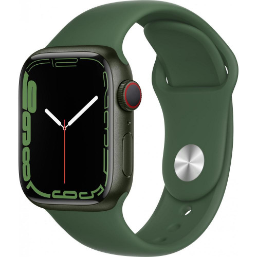 Apple Watch 7 41mm GPS Green Aluminum Case with Clover Sport Band (MKN03UL) б/у